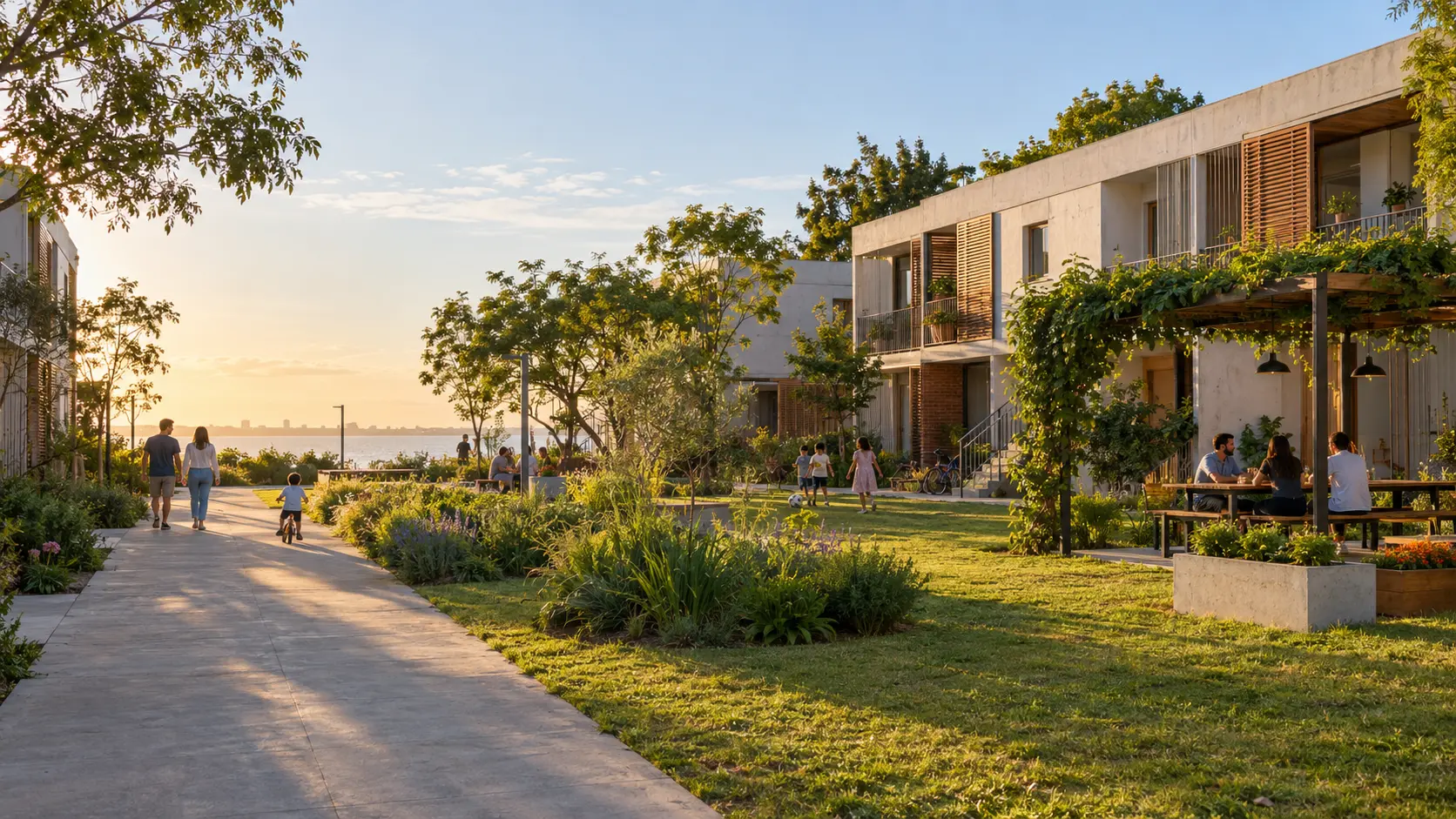 Comunidad cooperativa de vivienda en Uruguay