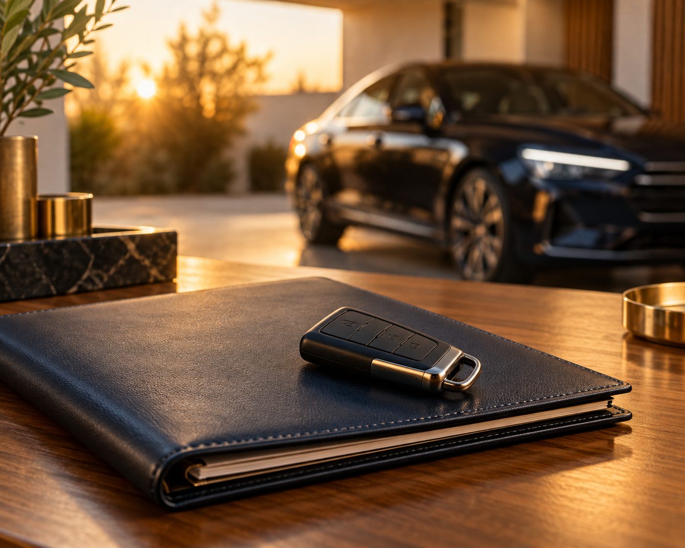Llaves de automóvil como referencia a la compraventa y documentación