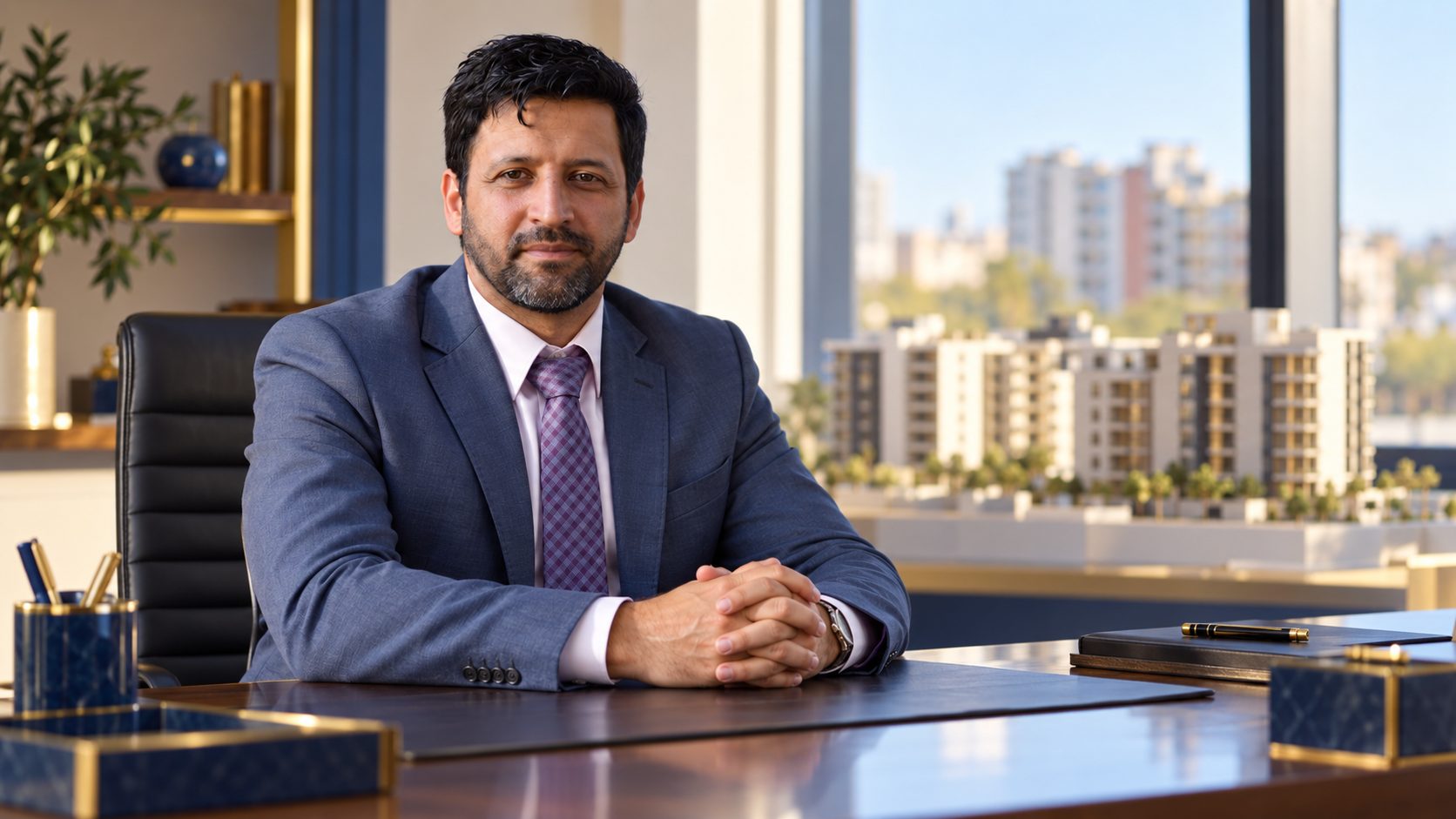 Escribano Marcelo Silva en oficina